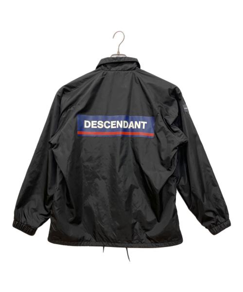 DESCENDANT（ディセンダント）DESCENDANT (ディセンダント) ロゴプリントナイロンコーチジャケット ブラック サイズ:2の古着・服飾アイテム