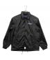 DESCENDANT（ディセンダント）の古着「ロゴプリントナイロンコーチジャケット」｜ブラック