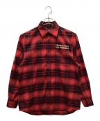 Hysteric Glamour×WIND AND SEAヒステリックグラマー×ウィンダンシー）の古着「CHECK SHIRT」｜レッド