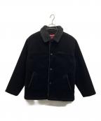 SUPREMEシュプリーム）の古着「Kindermann Uncut Corduroy Car Coat」｜ブラック