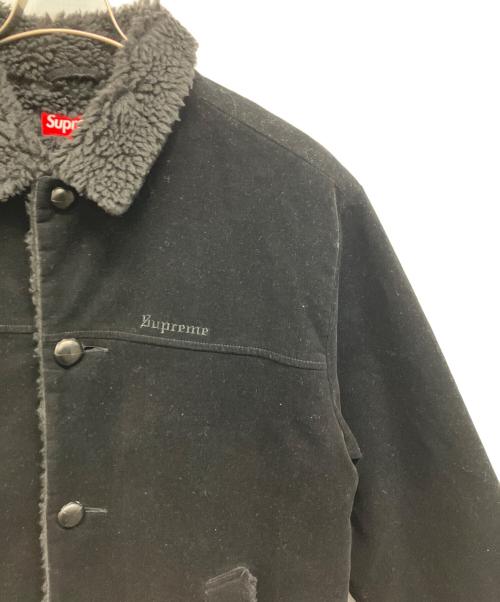 SUPREME（シュプリーム）Supreme (シュプリーム) Kindermann Uncut Corduroy Car Coat ブラック サイズ:Mの古着・服飾アイテム