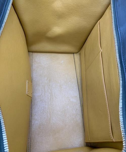 CELINE（セリーヌ）CELINE (セリーヌ) トラペーズハンドバッグ ネイビー×ブラウンの古着・服飾アイテム