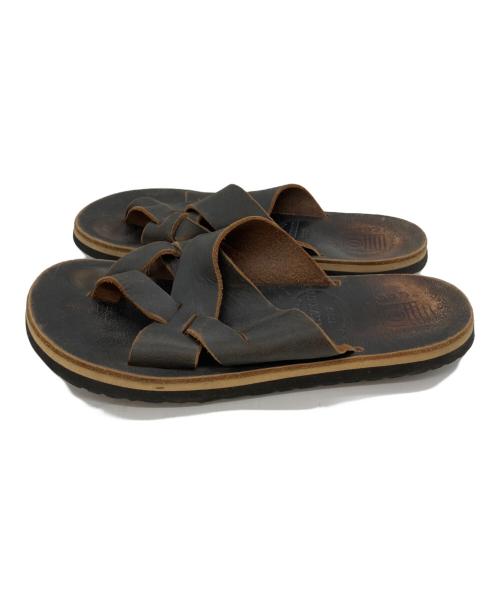 The Sandalman（ザサンダルマン）The Sandalman (ザサンダルマン) レザーサンダル ブラック サイズ:7の古着・服飾アイテム