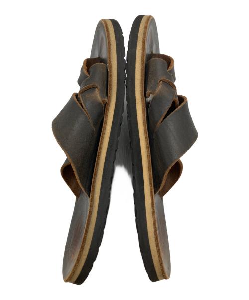 The Sandalman（ザサンダルマン）The Sandalman (ザサンダルマン) レザーサンダル ブラック サイズ:7の古着・服飾アイテム