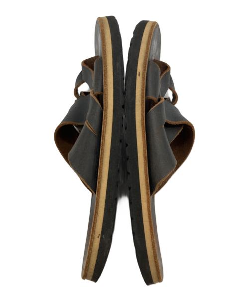 The Sandalman（ザサンダルマン）The Sandalman (ザサンダルマン) レザーサンダル ブラック サイズ:7の古着・服飾アイテム
