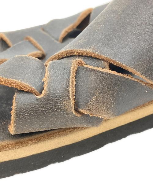 The Sandalman（ザサンダルマン）The Sandalman (ザサンダルマン) レザーサンダル ブラック サイズ:7の古着・服飾アイテム