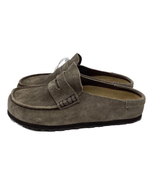 BIRKENSTOCK（ビルケンシュトック）BIRKENSTOCK (ビルケンシュトック) Naples Wrapped モカシンサンダル ブラウン サイズ:USL5の古着・服飾アイテム