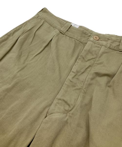French Army（フランス軍）French Army (フランス軍) M52 1タックチノショーツ ベージュ サイズ:5の古着・服飾アイテム