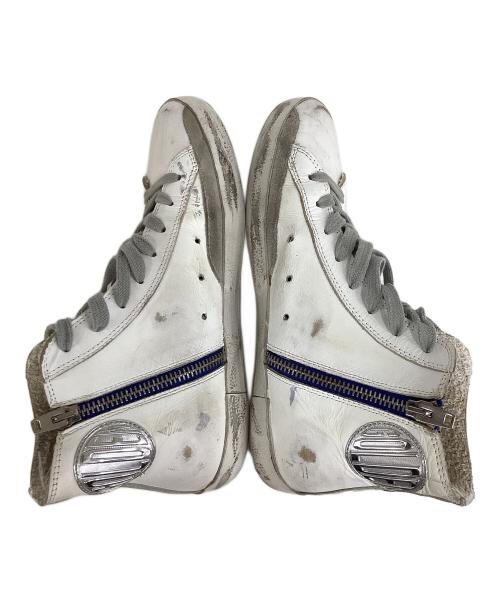 GOLDEN GOOSE（ゴールデングース）GOLDEN GOOSE (ゴールデングース) FRANCY レザー ハイカットスニーカー ホワイト×ブラック サイズ:36の古着・服飾アイテム