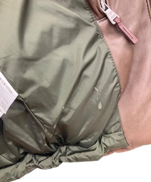 RLX RALPH LAUREN（アールエルエックスラルフローレン）RLX RALPH LAUREN (アールエルエックスラルフローレン) レザーダウンベスト ブラウン サイズ:Ｓの古着・服飾アイテム
