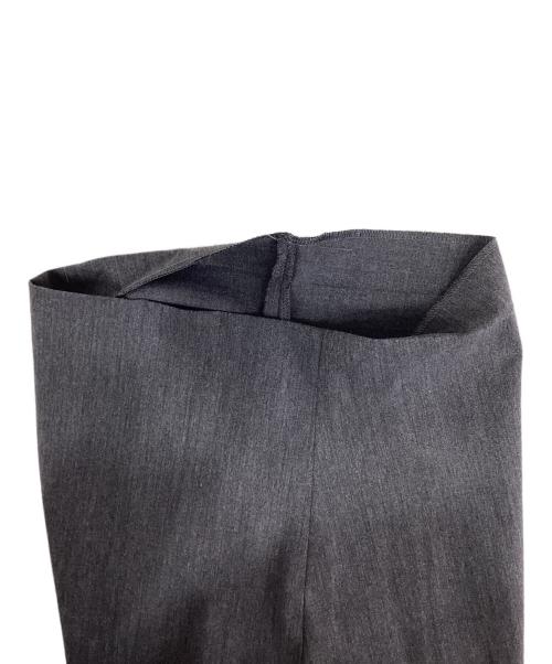 mizuiro-ind（ミズイロインド）mizuiro-ind (ミズイロインド) high waist tuck pants　ハイウエストタックパンツ グレー サイズ:FREEの古着・服飾アイテム