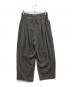 mizuiro-ind (ミズイロインド) high waist tuck pants　ハイウエストタックパンツ グレー サイズ:FREE：8000円