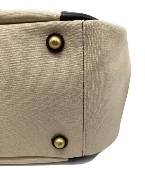 madameh H（マダム アッシュ）madameh H (マダム アッシュ) キャンバストートバッグ ベージュの古着・服飾アイテム