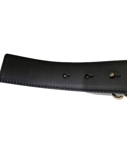 LOEWE（ロエベ）LOEWE (ロエベ) アナグラムリバーシブルベルト ネイビー×ブラックの古着・服飾アイテム