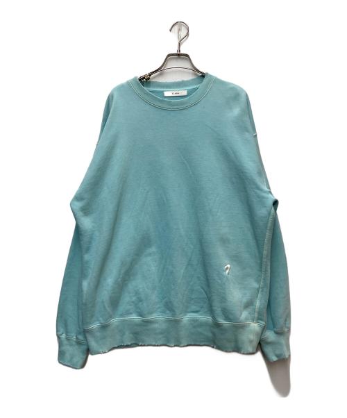 jieda（ジエダ）jieda (ジエダ) J LOGO DAMEGE SWEAT CREW ブルー サイズ:2の古着・服飾アイテム