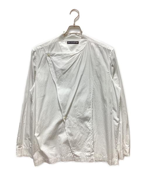 ISSEY MIYAKE MEN（イッセイミヤケメン）ISSEY MIYAKE MEN (イッセイミヤケメン) 変形デザインシャツ ホワイト サイズ:4の古着・服飾アイテム