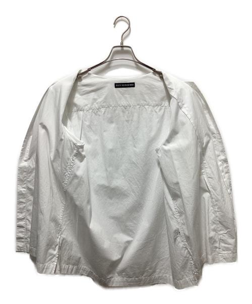 ISSEY MIYAKE MEN（イッセイミヤケメン）ISSEY MIYAKE MEN (イッセイミヤケメン) 変形デザインシャツ ホワイト サイズ:4の古着・服飾アイテム