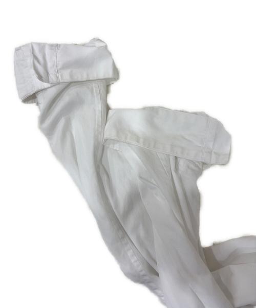 ISSEY MIYAKE MEN（イッセイミヤケメン）ISSEY MIYAKE MEN (イッセイミヤケメン) 変形デザインシャツ ホワイト サイズ:4の古着・服飾アイテム