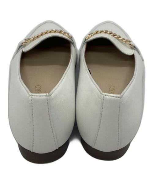 RODE SKO（ロデスコ）RODE SKO (ロデスコ) プチチェーンフラットシューズ ホワイト サイズ:36の古着・服飾アイテム