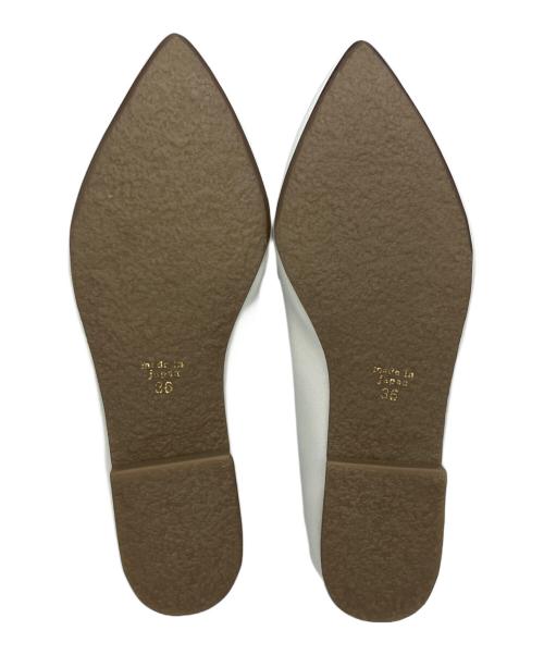 RODE SKO（ロデスコ）RODE SKO (ロデスコ) プチチェーンフラットシューズ ホワイト サイズ:36の古着・服飾アイテム