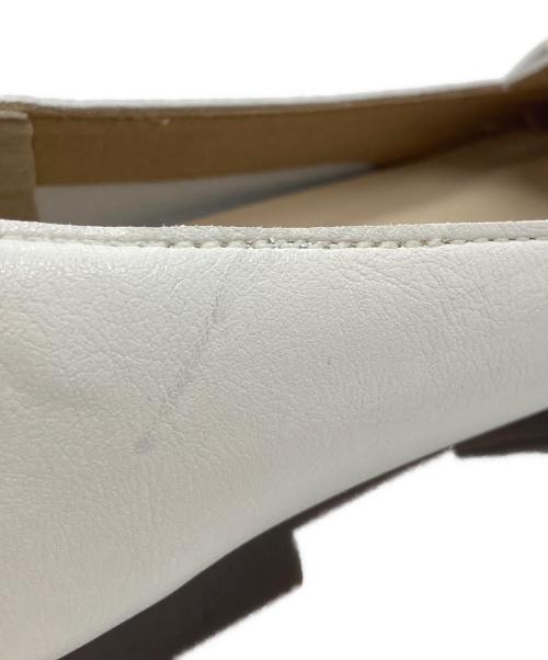 RODE SKO（ロデスコ）RODE SKO (ロデスコ) プチチェーンフラットシューズ ホワイト サイズ:36の古着・服飾アイテム