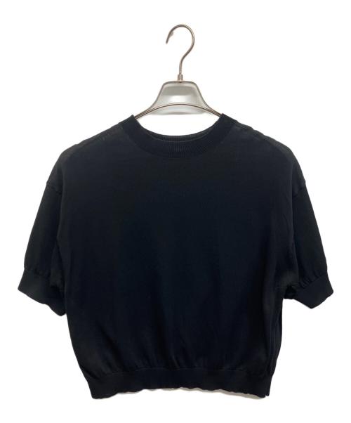 YLEVE（イレーヴ）YLEVE (イレーヴ) YLEVE 半袖ニット ブラック サイズ:1の古着・服飾アイテム