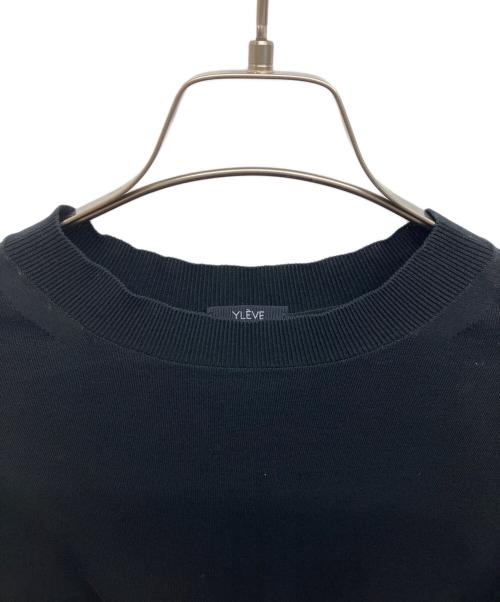 YLEVE（イレーヴ）YLEVE (イレーヴ) YLEVE 半袖ニット ブラック サイズ:1の古着・服飾アイテム
