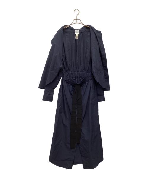 patou（パトゥ）PATOU (パトゥ) オーガニックコットン 2パートドレス パリジャンナイトネイビー サイズ:SIZE 34の古着・服飾アイテム