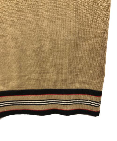 BURBERRY（バーバリー）BURBERRY (バーバリー) ショートスリーブニット ベージュ サイズ:Ｓの古着・服飾アイテム