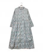 TSUHARU by samansa Mos2ツハル バイ サマンサモスモス）の古着「前開きシャツワンピース」｜ブルー