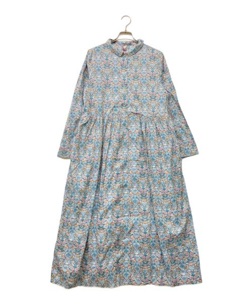 TSUHARU by samansa Mos2（ツハル バイ サマンサモスモス）TSUHARU by Samansa Mos2 (ツハル バイ サマンサモスモス) 前開きシャツワンピース ブルー サイズ:Free 未使用品の古着・服飾アイテム