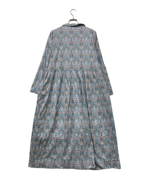 TSUHARU by samansa Mos2（ツハル バイ サマンサモスモス）TSUHARU by Samansa Mos2 (ツハル バイ サマンサモスモス) 前開きシャツワンピース ブルー サイズ:Free 未使用品の古着・服飾アイテム