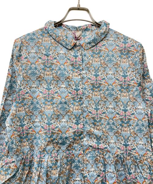 TSUHARU by samansa Mos2（ツハル バイ サマンサモスモス）TSUHARU by Samansa Mos2 (ツハル バイ サマンサモスモス) 前開きシャツワンピース ブルー サイズ:Free 未使用品の古着・服飾アイテム