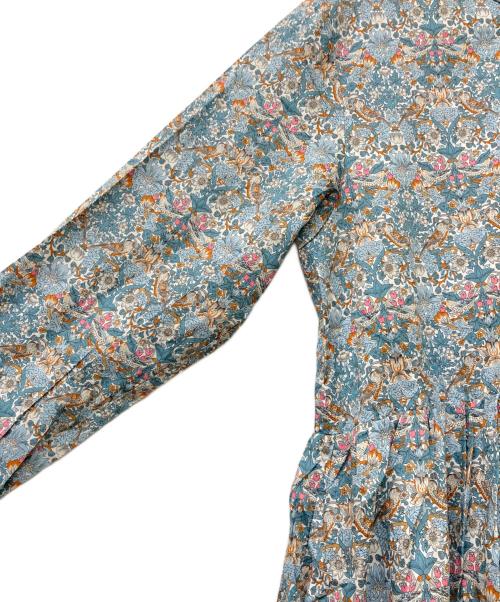 TSUHARU by samansa Mos2（ツハル バイ サマンサモスモス）TSUHARU by Samansa Mos2 (ツハル バイ サマンサモスモス) 前開きシャツワンピース ブルー サイズ:Free 未使用品の古着・服飾アイテム