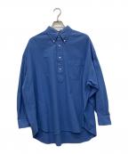 Graphpaperグラフペーパー）の古着「オックスフォード オーバーサイズ シャツ」｜ブルー