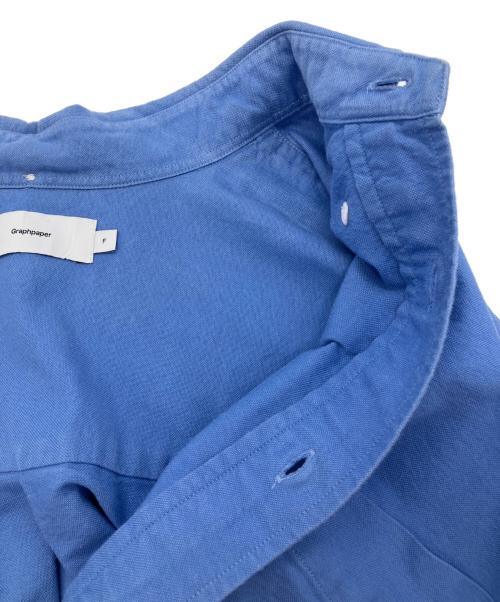 Graphpaper（グラフペーパー）Graphpaper (グラフペーパー) オックスフォード オーバーサイズ シャツ ブルー サイズ:Freeの古着・服飾アイテム