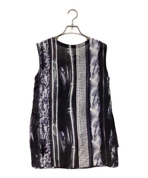 MM6 Maison Margiela（エムエムシックスメゾンマルジェラ）MM6 Maison Margiela (エムエムシックスメゾンマルジェラ) ノースリーブブラウス グレー サイズ:SIZE 40 未使用品の古着・服飾アイテム