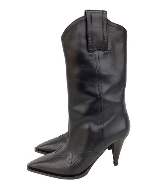 NINA RICCI（ニナリッチ）NINA RICCI (ニナリッチ) ウェスタンブーツ ブラック サイズ:37の古着・服飾アイテム
