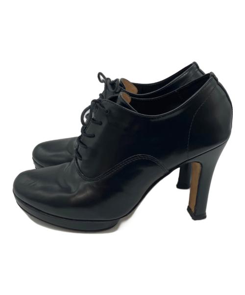 repetto（レペット）repetto (レペット) レースアップパンプス ブラック サイズ:37の古着・服飾アイテム