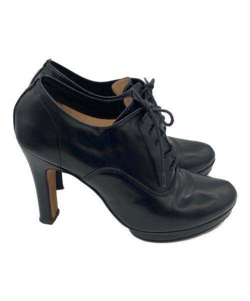 repetto（レペット）repetto (レペット) レースアップパンプス ブラック サイズ:37の古着・服飾アイテム