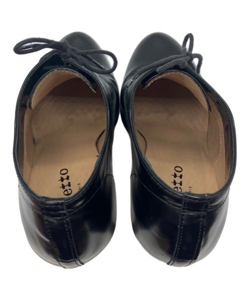 repetto（レペット）repetto (レペット) レースアップパンプス ブラック サイズ:37の古着・服飾アイテム