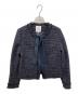 LANVIN en Bleu（ランバンオンブルー）の古着「ツイードジャケット」｜ブラック