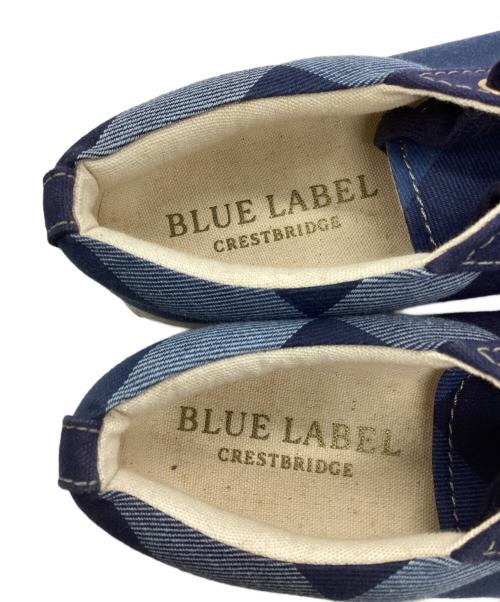BLUE LABEL CRESTBRIDGE（ブルーレーベルクレストブリッジ）BLUE LABEL CRESTBRIDGE (ブルーレーベルクレストブリッジ) スニーカー ブルー サイズ:23の古着・服飾アイテム