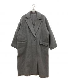 MAISON SPECIAL（メゾンスペシャル）の古着「スーパー100メルトンルーズコート」｜グレー