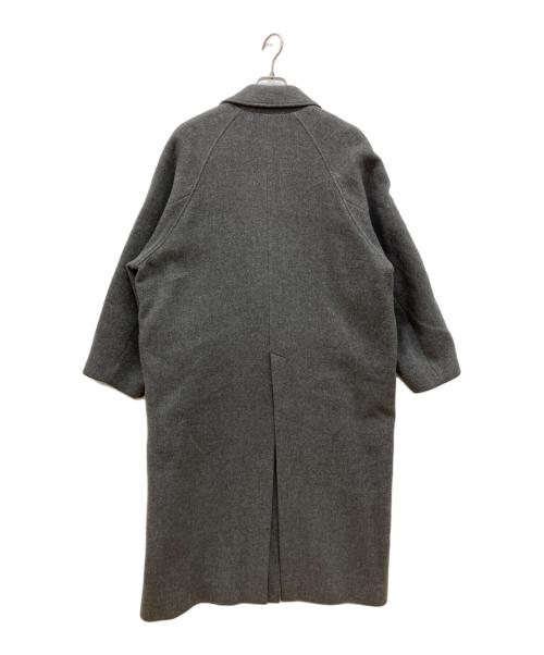 MAISON SPECIAL（メゾンスペシャル）MAISON SPECIAL (メゾンスペシャル) スーパー100メルトンルーズコート グレー サイズ:38の古着・服飾アイテム