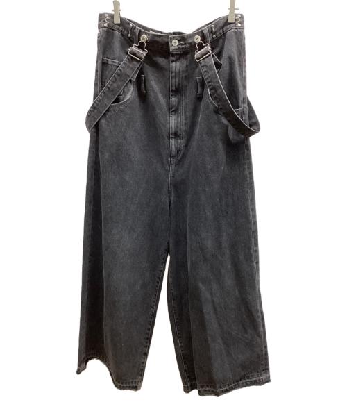 PRANK PROJECT（プランクプロジェクト）PRANK PROJECT (プランクプロジェクト) Loose Waist Two-way Salopette Pants ブラック サイズ:Freeの古着・服飾アイテム