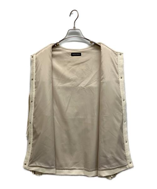 MAISON SPECIAL（メゾンスペシャル）MAISON SPECIAL (メゾンスペシャル) ヴィーガンレザーフリンジベスト アイボリー サイズ:Freeの古着・服飾アイテム