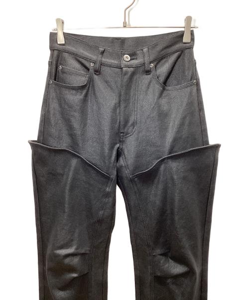 FRANGANT（フランゴン）FRANGANT (フランゴン) thigh high denim ブラック サイズ:38の古着・服飾アイテム