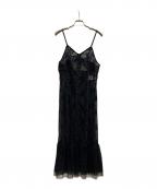 MAISON SPECIALメゾンスペシャル）の古着「Lace Docking Camisole Onepiece/21251265805」｜ブラック