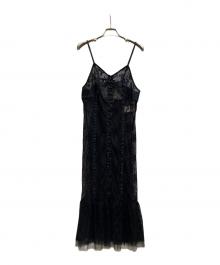 MAISON SPECIAL（メゾンスペシャル）の古着「Lace Docking Camisole Onepiece/21251265805」｜ブラック